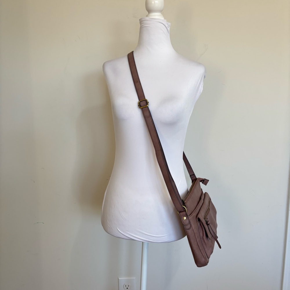 Relic Taupe Crossbody Bag Adjustableβ Strap